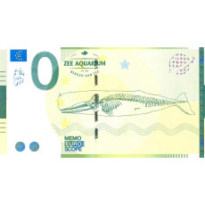 0 Euro biljet Zee Aquarium Bergen aan Zee